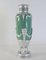 19th Century Celadon Vase in Faience, Silver-Plate & Silver Leaf, Image 2