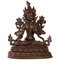 Sculpture Indian Goddess in Patinated Bronze, Image 1