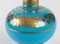 Antique Perfume Bottle in Turquoise Blue Opaline 2