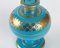 Antique Perfume Bottle in Turquoise Blue Opaline 5