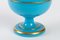 Boccetta da profumo antica in vetro opalino blu turchese, Immagine 4
