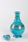 Antique Carafe in Turquoise Blue Opaline 4