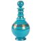 Antique Carafe in Turquoise Blue Opaline 1