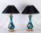 Antique Porcelain and Brass Gilt Lamps, Set of 2, Image 2