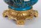 Antike vergoldete Lampen aus Porzellan & Messing, 2er Set 6