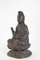 Iron Cast Buddha with Brown Patina, Image 3