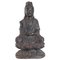 Iron Cast Buddha with Brown Patina, Image 1