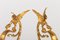 Ewers de bronce dorado y porcelana con un dragón alado. Juego de 2, Imagen 7