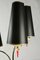 Metal Paint and Brass 3-Light Floor Lamp, 1950s, Image 5