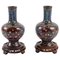 Cloisonné Bronze Vases, Japan, 1900s, Set of 2 1