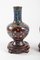 Cloisonné Bronze Vasen, Japan, 1900er, 2er Set 2