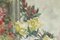 Dipinto su legno di un mazzo di fiori di fronte a uno specchio, anni '20, Immagine 3