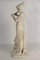 19th Century Alabaster Woman with a Bronze Flute Beside the Fountain 7