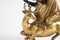 Personaggio antico a cavallo con zampa su libri in bronzo dorato e patina, Immagine 5