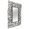 Modern Beveled Edged Mirror in Stainless Steel and Resin, 1990s 1