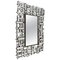 Modern Beveled Edged Mirror in Stainless Steel and Resin, 1990s, Image 1