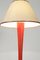 Lampe de Bureau Mid-Century en Bois Peint en Orange et Blanc, 1960s 6