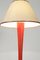 Mid-Century Painted Orange and White Wood Table Lamp, 1960s 6