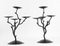 4-Branch Candelabras, 1980s, Set of 2 10