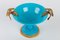 Antique Bronze Mounted Turquoise Blue Opaline Cup 5
