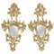 Napoleon III Gold Gilt Wooden Hand-Carved Mirrors, Set of 2 1
