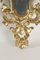 Goldplattierte handgeschnitzte Napoleon III Spiegel aus vergoldetem Holz, 2er Set 3