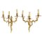 19th Century Louis XV Style Gilt Bronze 3-Light Sconces, Set of 2, Image 1