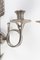 Silver Bronze 2-Light Sconces, 1940s, Set of 2 7