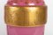 Opaline Moser Vasen mit weißem & rosafarbenem Opalglas, 2er Set 8