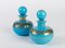 Bottiglie in vetro opalino blu turchese, set di 2, Immagine 2