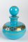 Blaue Charlex Opalglas Flaschen in Türkis, 2er Set 8