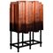 Solid Mahogany, Copper Leaf Veneer & Lacquer Bar Cabinet, Image 1