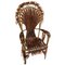 Art Modern Rattan and Synthetic Fibers Armchair, Image 1