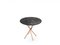 Round Side Table with Lacquered Marble Top & Copper Stainless Legs 2