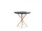 Round Side Table with Lacquered Marble Top & Copper Stainless Legs 4