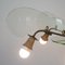 Vintage Brass and Glass 6-Light Ceiling Lamp, 1950s 12