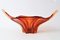 Grand Bol Orange et Rouge en Verre Murano de Cristallo Venezia CCC, 1960s 4