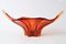 Large Orange and Red Murano Glass Bowl from Cristallo Venezia CCC, 1960s 4