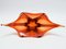 Large Orange and Red Murano Glass Bowl from Cristallo Venezia CCC, 1960s 2