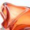 Cuenco grande de cristal de Murano naranja y rojo de Cristallo Venezia CCC, años 60, Imagen 9