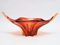 Large Orange and Red Murano Glass Bowl from Cristallo Venezia CCC, 1960s 1