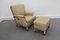 Lounge Chair and Ottoman Set, 1970s 3