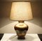 Large Patinated Glass Table Lamp from Laque Line, 1970s 2