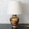 Large Patinated Glass Table Lamp from Laque Line, 1970s 3