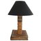 Antique Book Table Lamp with Leather Bound 1