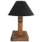 Antique Book Table Lamp with Leather Bound, Image 1
