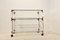 French Acrylic Glass and Gold Bar Cart by Pierre Vandel, 1970s 6