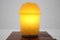 Mid-Century Yellow Art Glass Table Lamp from Valašské Meziříčí, 1960s 3