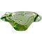 Cuenco de Murano verde de vidrio soplado artístico, años 60, Imagen 1