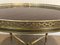 French Neoclassical Style Brass Round Coffee Table with Mahogany Veneer Top by Maison Jansen, 1940s 6